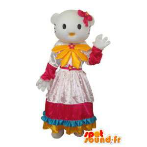 Costume représentant Hello en robe à pétales - MASFR004124 - Mascottes Hello Kitty