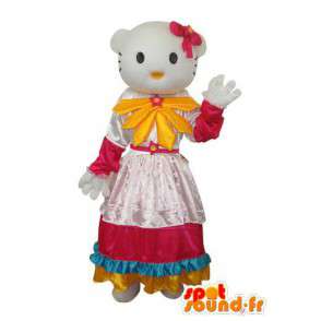 Kostüm Vertreter Hallo Blütenblatt Kleid - MASFR004124 - Maskottchen Hello Kitty