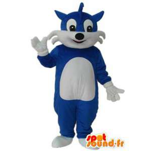 Blue Cat Costume - Blue Cat Costume - Spotsound maskot