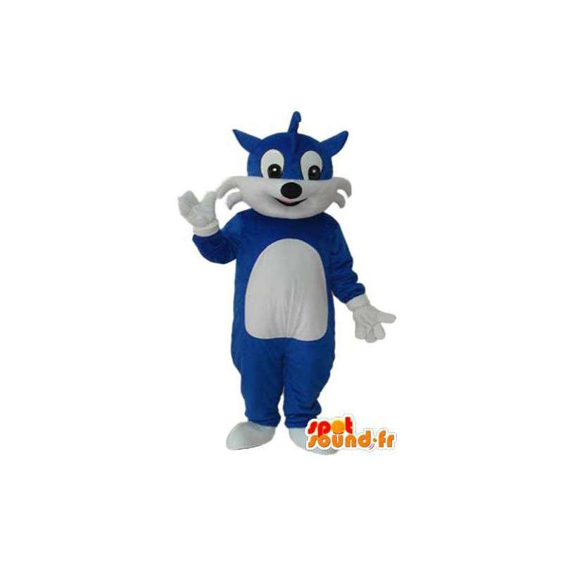 Blue Cat Costume - Blue Cat Costume - Spotsound maskot