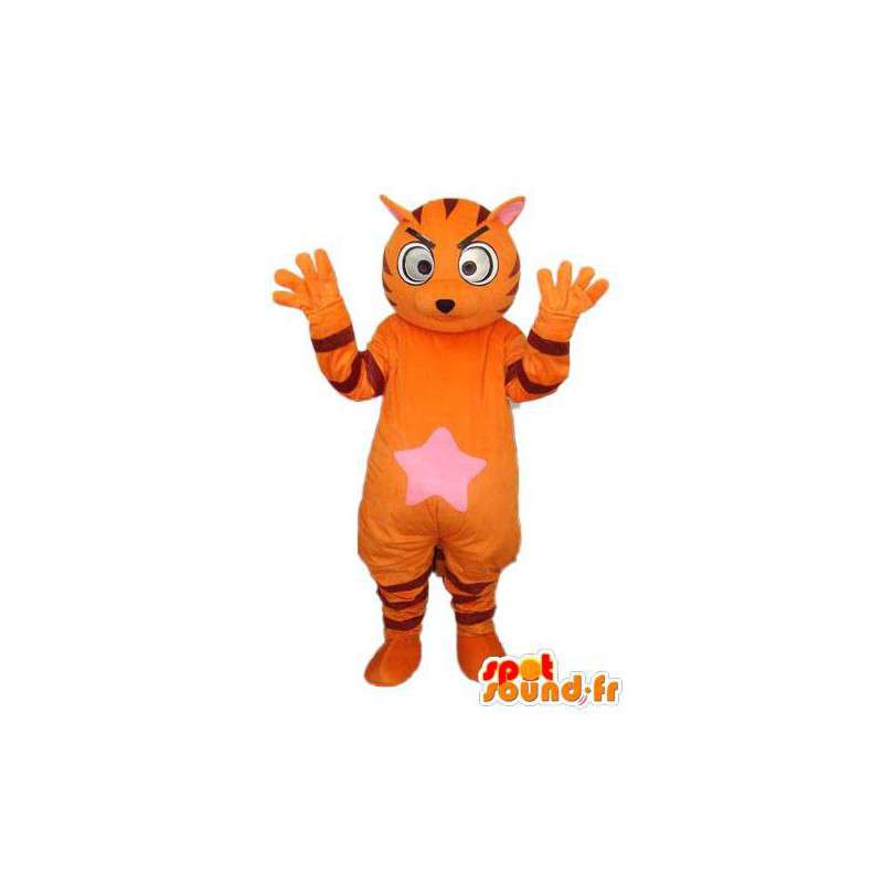 Orange Tiger kostym - Orange Tiger kostym - Spotsound maskot