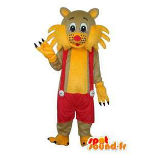 Yellow costume representing a feline - Customizable - MASFR004132 - The jungle animals