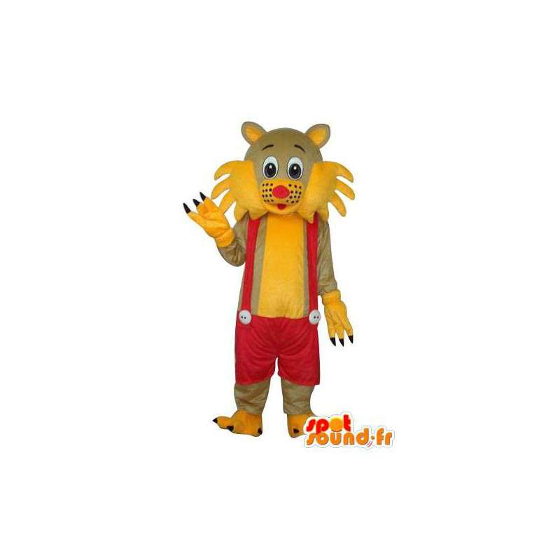 Costume representando um felino amarelo - customizável - MASFR004132 - Os animais da selva