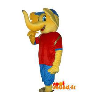 Sportovní slon představující převlek - MASFR004140 - slon Maskot