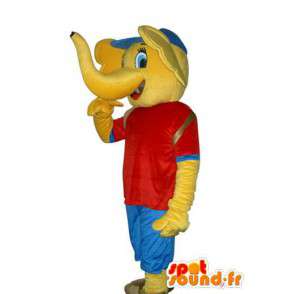 Kostüme die einen sportlichen Elefanten - MASFR004140 - Elefant-Maskottchen