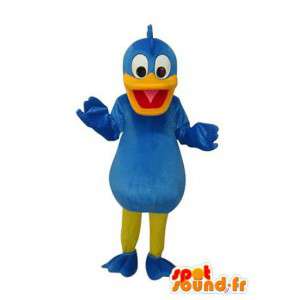 Azul e amarelo mascote pato - customizável - MASFR004142 - patos mascote