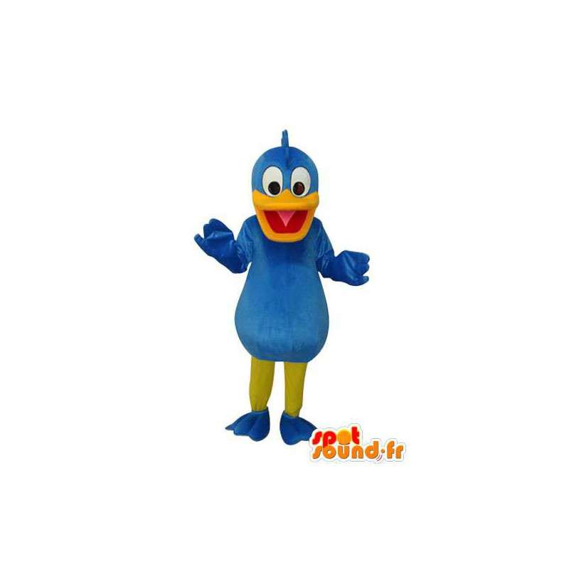 Ente Maskottchen Blau und Gelb - Personalisierte - MASFR004142 - Enten-Maskottchen