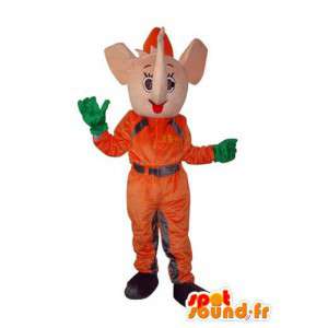 Slon Maskot kombinace - přizpůsobitelný - MASFR004150 - slon Maskot