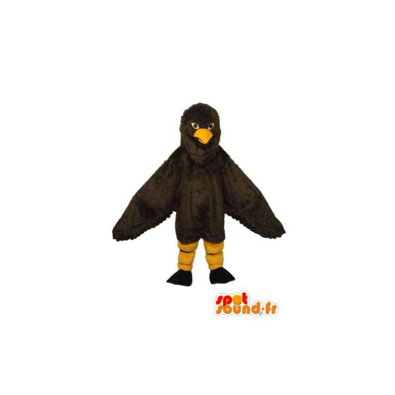 Déguisement d’aigle noir et jaune - Personnalisable - MASFR004160 - Mascotte d'oiseaux