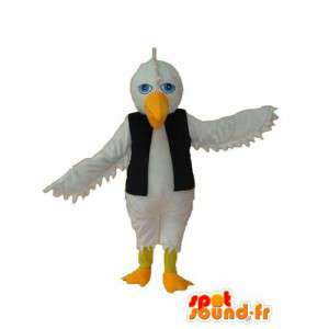 Terno colete gaivota - gaivota colete traje - MASFR004162 - Mascotes do oceano