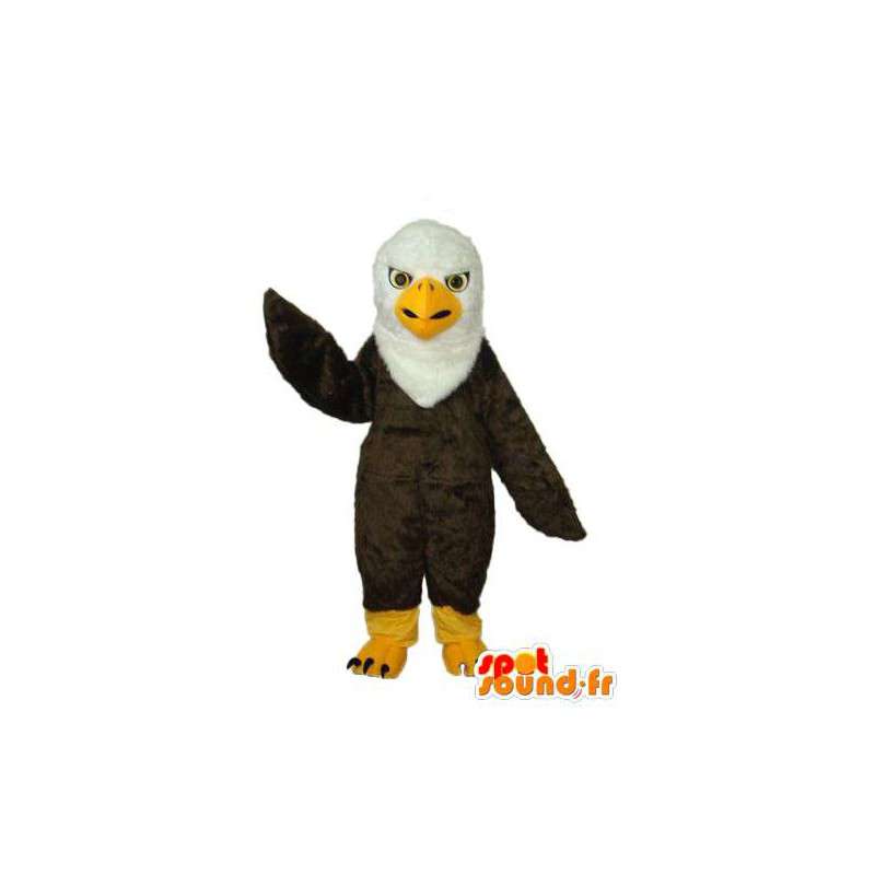 白い頭を持つ黒い猛禽を表すコスチューム-MASFR004164-男の子と女の子のマスコット