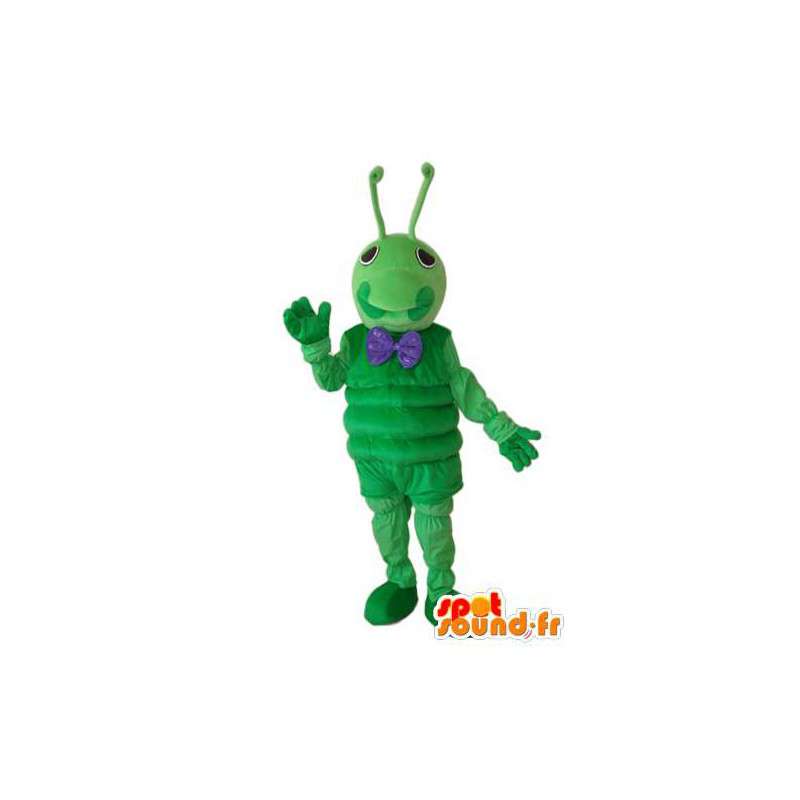 Grön larvdräkt - larvdräkt - Spotsound maskot