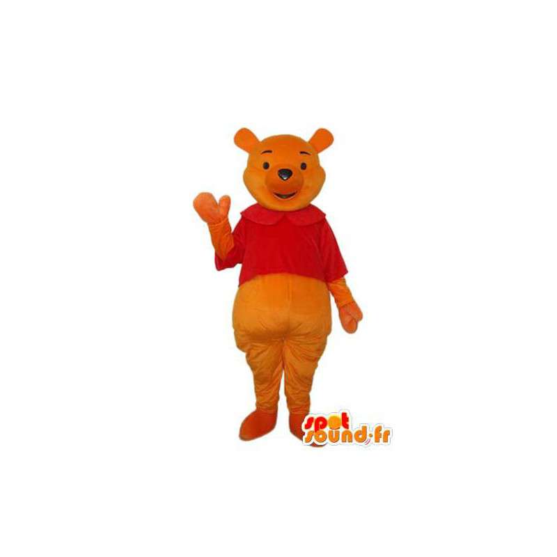 Costume representing a teddy bear red sweater - MASFR004184 - Bear mascot