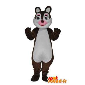 Mascot van een konijn het dragen van make-up - Klantgericht - MASFR004190 - Mascot konijnen