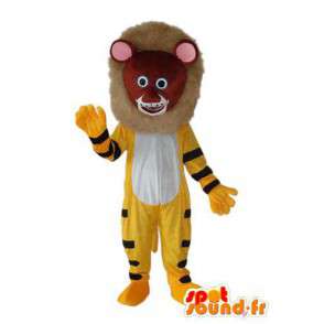 Lion cub maskot plysch brun, gul och svart - Spotsound maskot