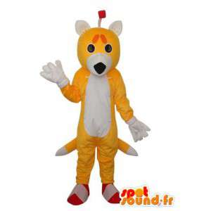 Mascot gelben und weißen Hirschkuh - doe Verkleidung - MASFR004211 - Maskottchen Hirsch und DOE