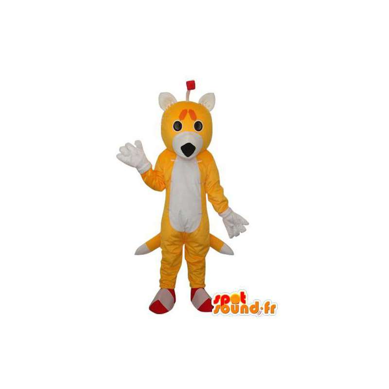 Geel en wit doe mascotte - doe vermomming - MASFR004211 - Stag and Doe Mascottes