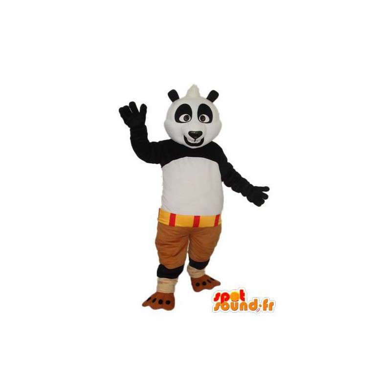 Sort hvid panda kostume - plys panda maskot - Spotsound maskot