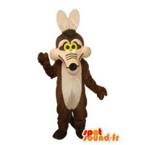 Mascot raposa marrom marrom e pura luz - terno fox - MASFR004219 - Fox Mascotes