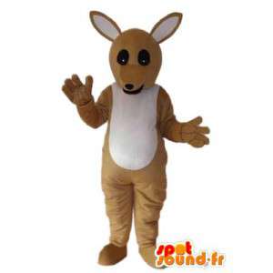 Wit bruin konijn mascotte knuffel - konijnkostuum - MASFR004224 - Mascot konijnen