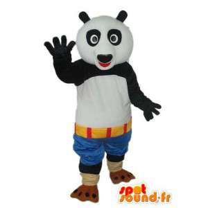 Panda bianco abito nero - Panda mascotte ripiene  - MASFR004228 - Mascotte di Panda