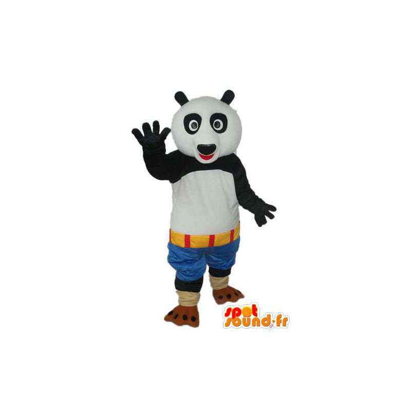 Panda white black suit - Stuffed panda mascot  - MASFR004228 - Mascot of pandas