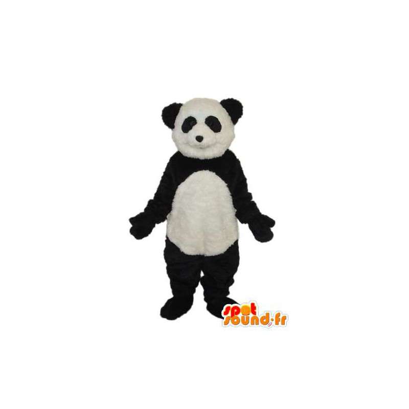 Sort og hvid panda maskot - panda kostume - Spotsound maskot