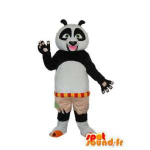 Panda white black suit - Stuffed panda mascot  - MASFR004241 - Mascot of pandas