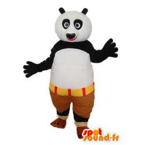 Sort hvid panda outfit - plys panda maskot - Spotsound maskot