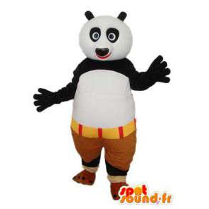 Black white panda outfit - Stuffed panda mascot  - MASFR004243 - Mascot of pandas