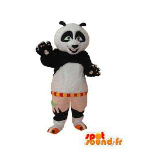 Panda white black suit - Stuffed panda mascot  - MASFR004244 - Mascot of pandas