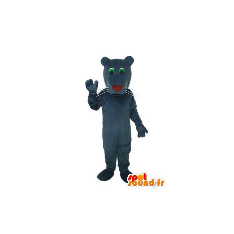 Midnight blue hund maskot, rød nese - hund drakt - MASFR004248 - Dog Maskoter