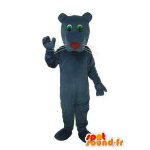 Mascotte de chien bleu nuit, nez rouge - déguisement de chien - MASFR004248 - Mascottes de chien