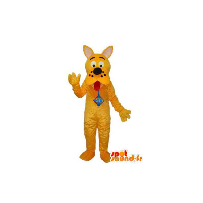 Gul scooby doo maskot - gul scooby doo kostume - Spotsound