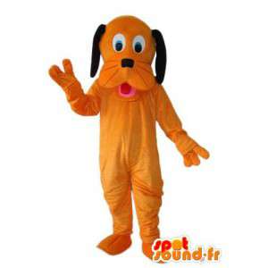 Orange hundmaskot - plysch hunddräkt - Spotsound maskot