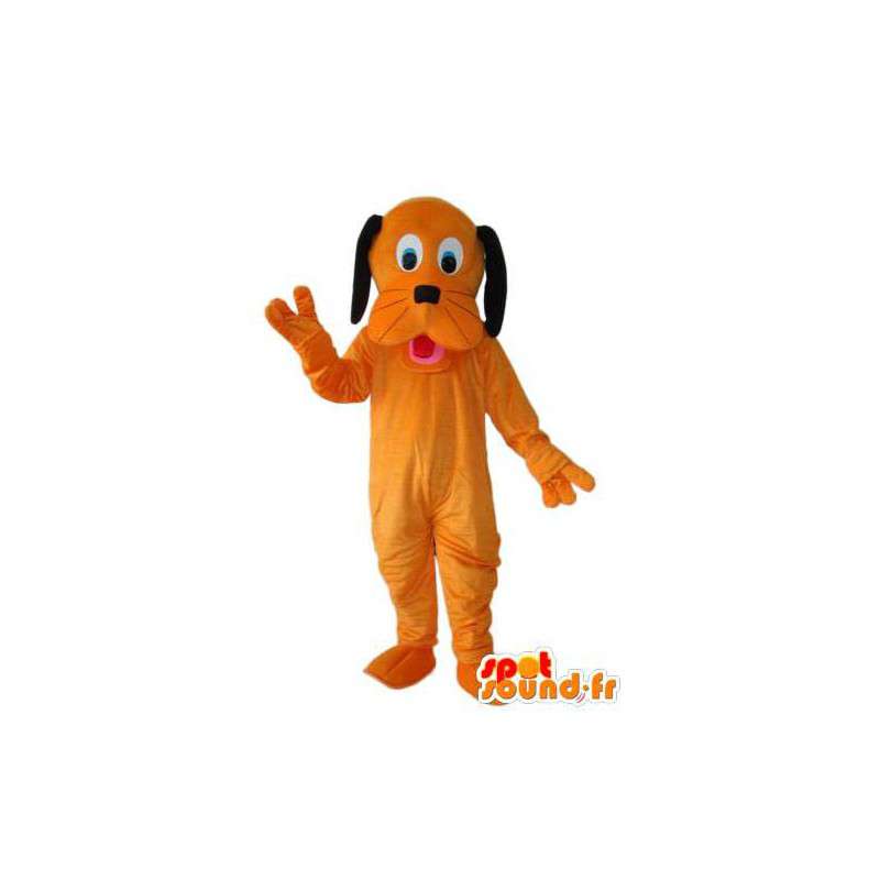 Oranžová Pes maskot - plyšová pes kostým  - MASFR004254 - psí Maskoti