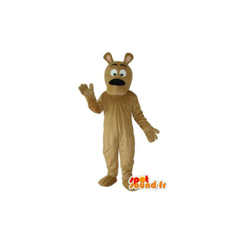 Beige hund maskot - hund drakt - MASFR004256 - Dog Maskoter