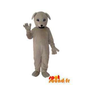 Almindelig beige plys hundemaskot - hundedragt - Spotsound