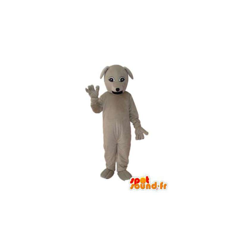 Almindelig beige plys hundemaskot - hundedragt - Spotsound