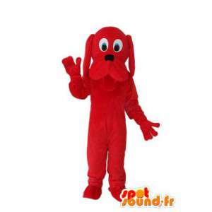 Cão mascote de pelúcia vermelho sólido - MASFR004262 - Mascotes cão