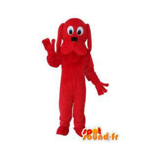 Cane rosso mascotte peluche solido - MASFR004262 - Mascotte cane