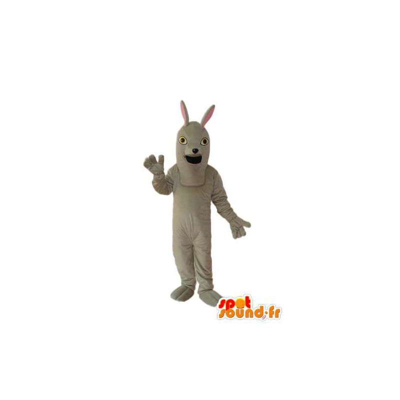 Mascot Plüsch grauen Kaninchen - Hase verkleidet - MASFR004265 - Hase Maskottchen