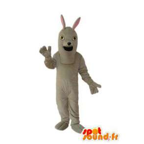 Plys grå kanin maskot - kanin kostume - Spotsound maskot