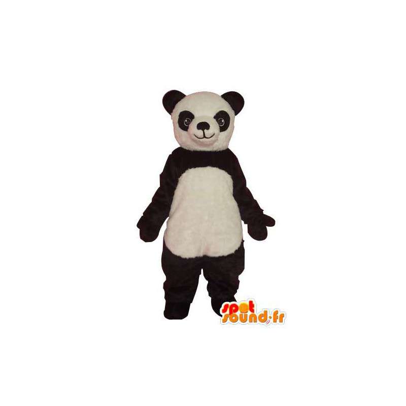 Panda bianco abito nero - Panda mascotte ripiene  - MASFR004276 - Mascotte di Panda