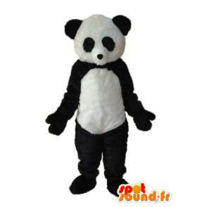 Panda bianco abito nero - Panda mascotte ripiene  - MASFR004277 - Mascotte di Panda