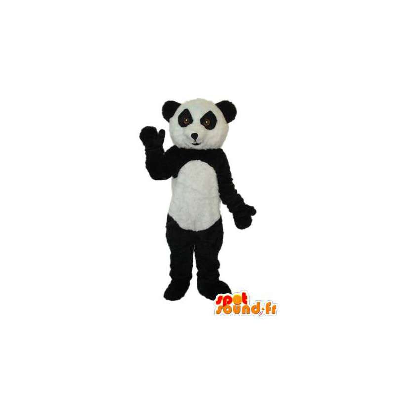 Svart vit pandamaskot - Pandadräkt - Spotsound maskot