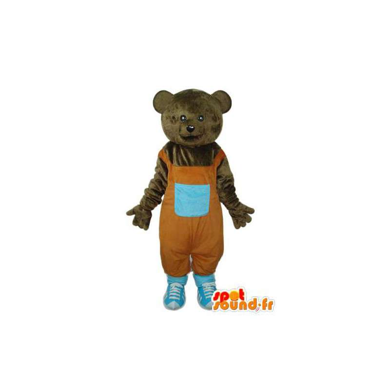 Verkleidet Dunkelgraubären - Teddybär-Maskottchen - MASFR004279 - Bär Maskottchen