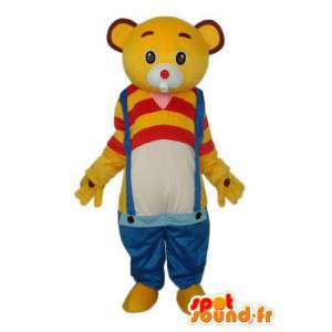 Rabbit costume red and yellow - rabbit mascot - MASFR004282 - Rabbit mascot