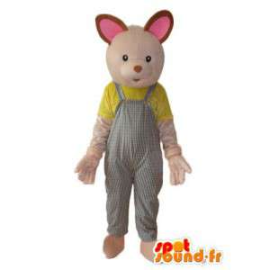 Beige traje de conejo - conejo de felpa traje - MASFR004287 - Mascota de conejo