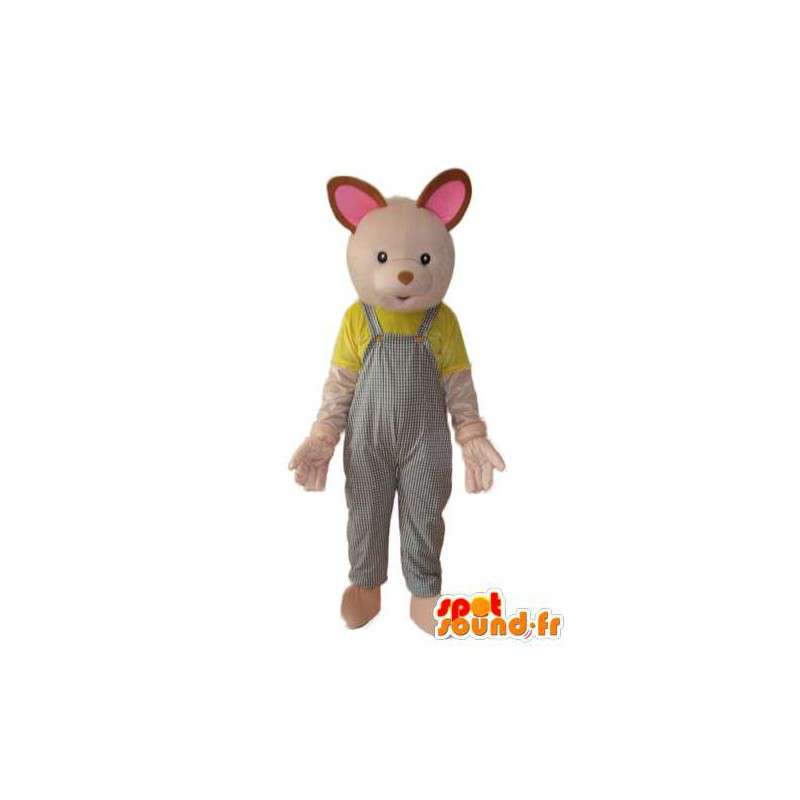 Beige bunny costume - Costume plush rabbit - MASFR004287 - Rabbit mascot
